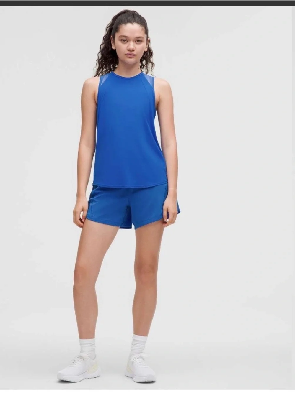 Lululemon Sculpt Tank w/mesh and pleated back
